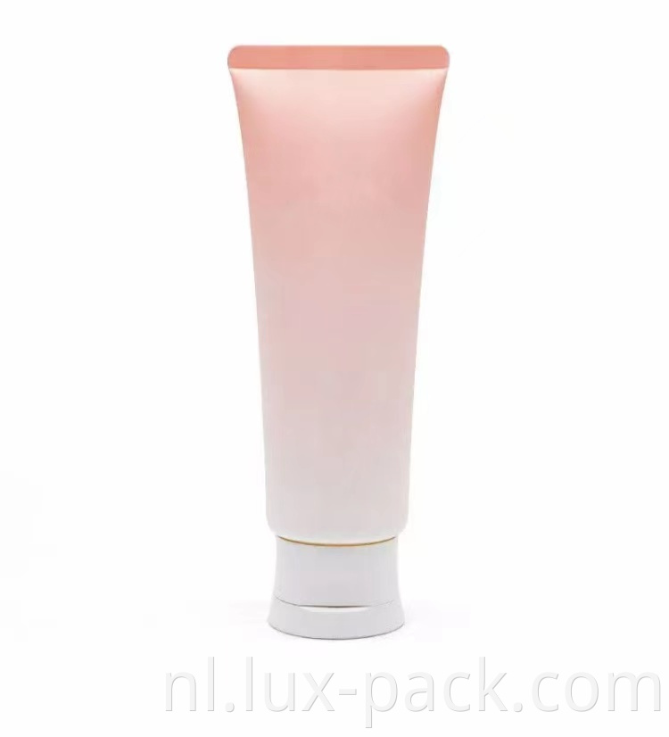 Lege cosmetische transparante plastic buis flip top sluiting gezicht wast crème zacht buis